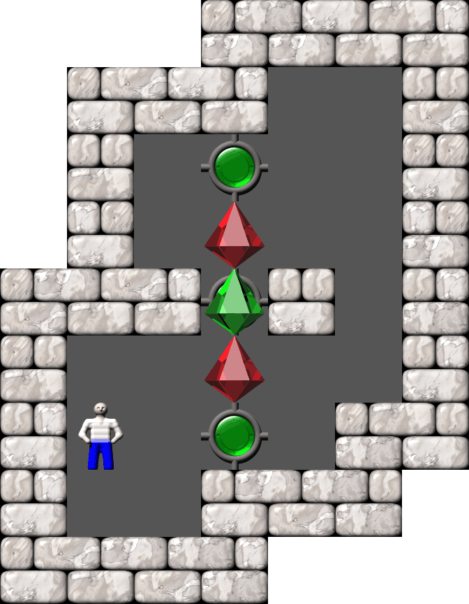 Sokoban The Warehouse I - Vertical Mobility level 12